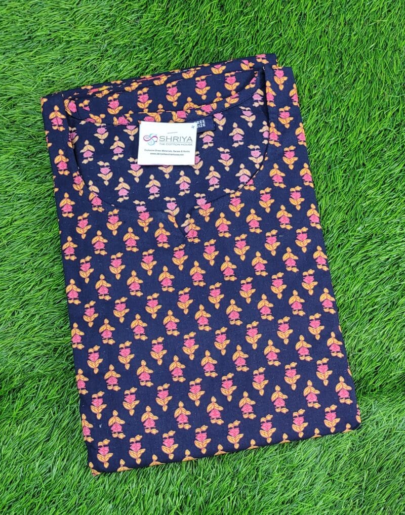 Premium quality printed designer cotton Kafthan Nighties - free size