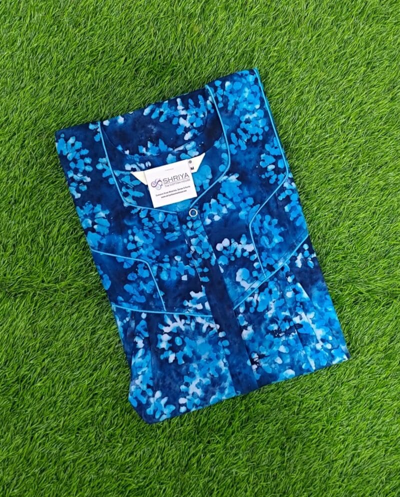 Premium quality Batik printed pure cotton Nighties - Very Soft and comfortable to Wear - Regular fit