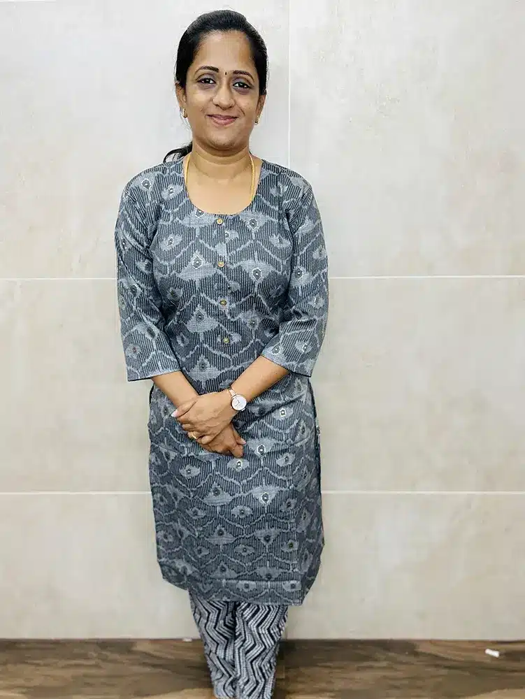 Ready to wear Printed Rayon top with Printed Rayon bottom (Grey)