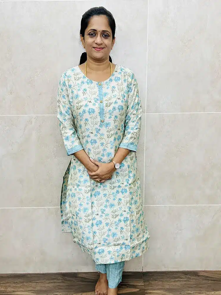 (Ready to wear) Printed muslin silk top paired with printed muslin silk bottom