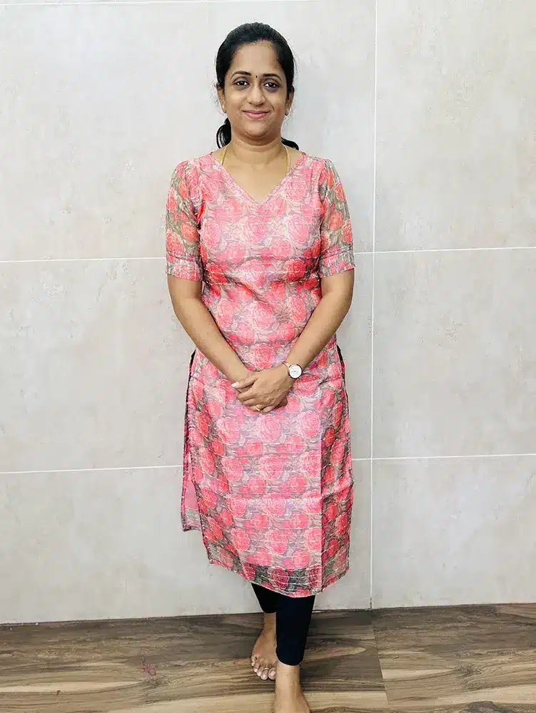 Ready to wear Digital printed Organza top