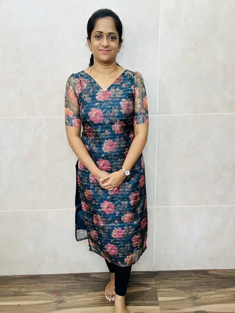 Ready to wear Digital printed Organza top