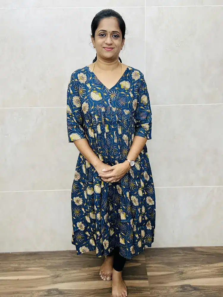 Ready to wear Printed Rayon top (Alia Cut pattern)