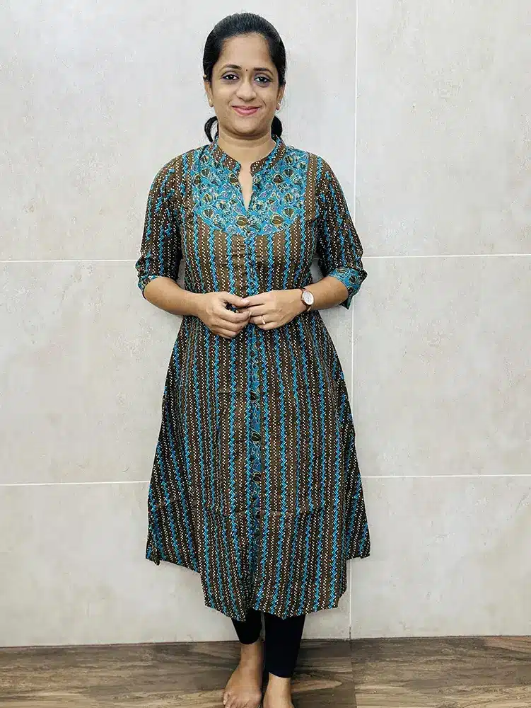 Ready to wear kalamkari cotton top