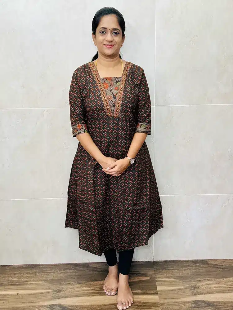 Ready to wear Handblock printed ajrakh cotton Kurtis (A-line pattern) with lining