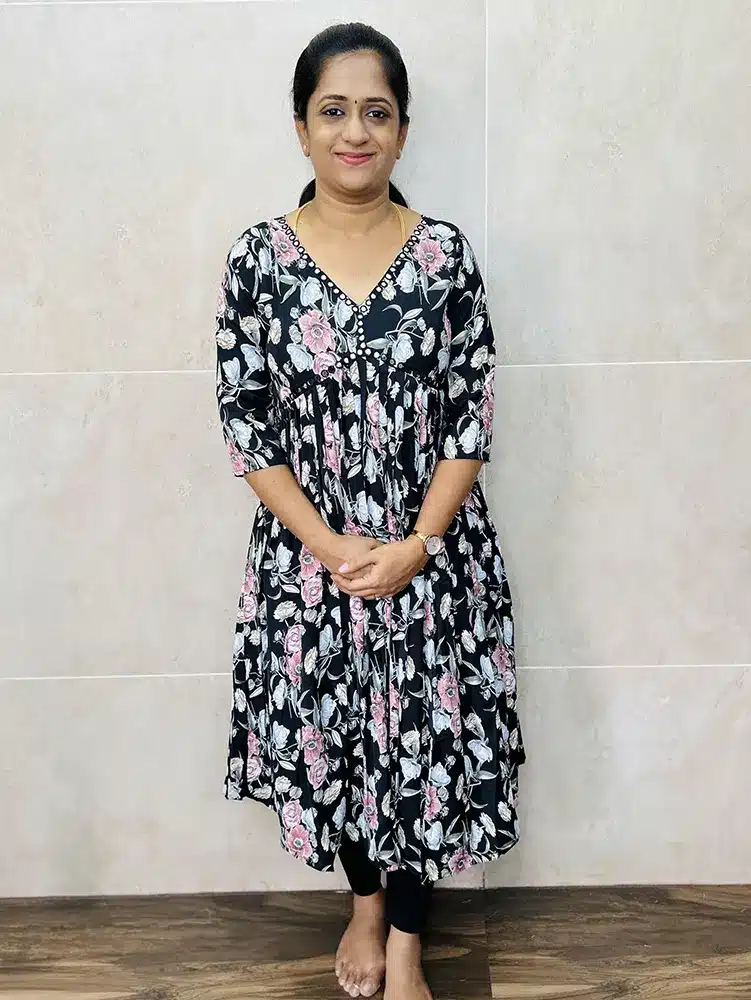 Printed Premium very soft Crepe kurti (Alia Cut Pattern)