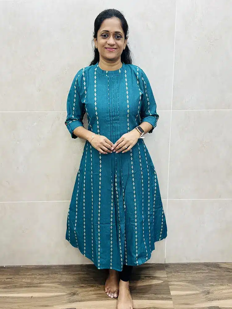 Pure cotton top (cotton lining) with allover thread woven buttas (Aline pattern)