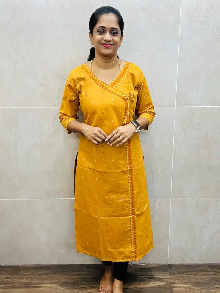 Pure cotton top (cotton lining) with all over thread weaving buttas (straight cut)