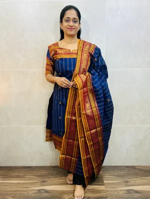 Kanchi cotton top (cotton lining) paired with Kanchi cotton dupatta