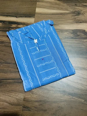 Pure handloom cotton top (cotton lining) - straight cut