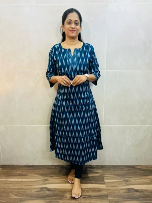 Printed cotton top with cotton lining(Aline pattern)