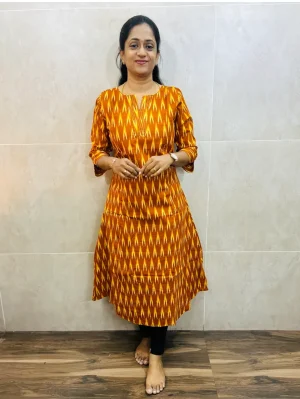 Printed cotton top with cotton lining(Aline pattern)