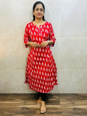 Printed cotton top with cotton lining(Aline pattern)