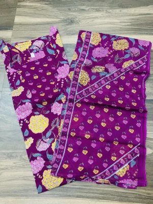 Top and dupatta only - Jaipur cotton top with cotton lining
