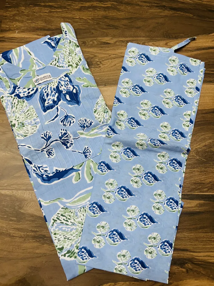 Top and Pant only - Jaipur cotton top with cotton lining