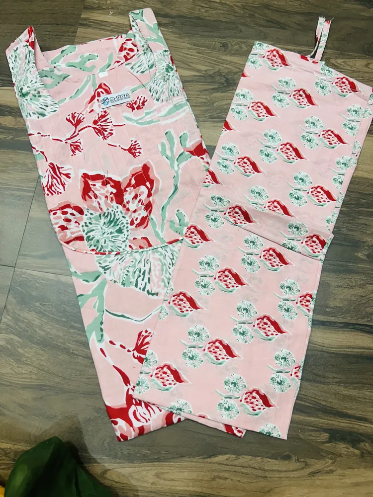 Top and Pant only - Jaipur cotton top with cotton lining