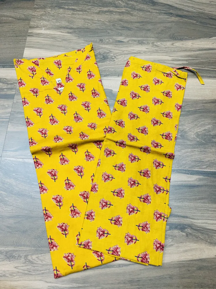 Top and Pant only - Jaipur cotton top with cotton lining