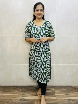 Batik printed premium cotton top with cotton lining (straight cut)