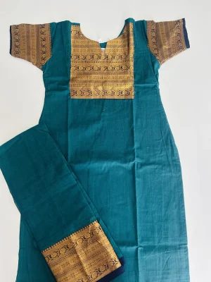 Kanchi cotton top (cotton lining) paired with Kanchi cotton dupatta