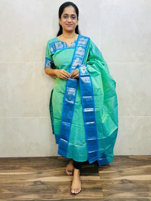 Kanchi cotton top (cotton lining) paired with Kanchi cotton dupatta